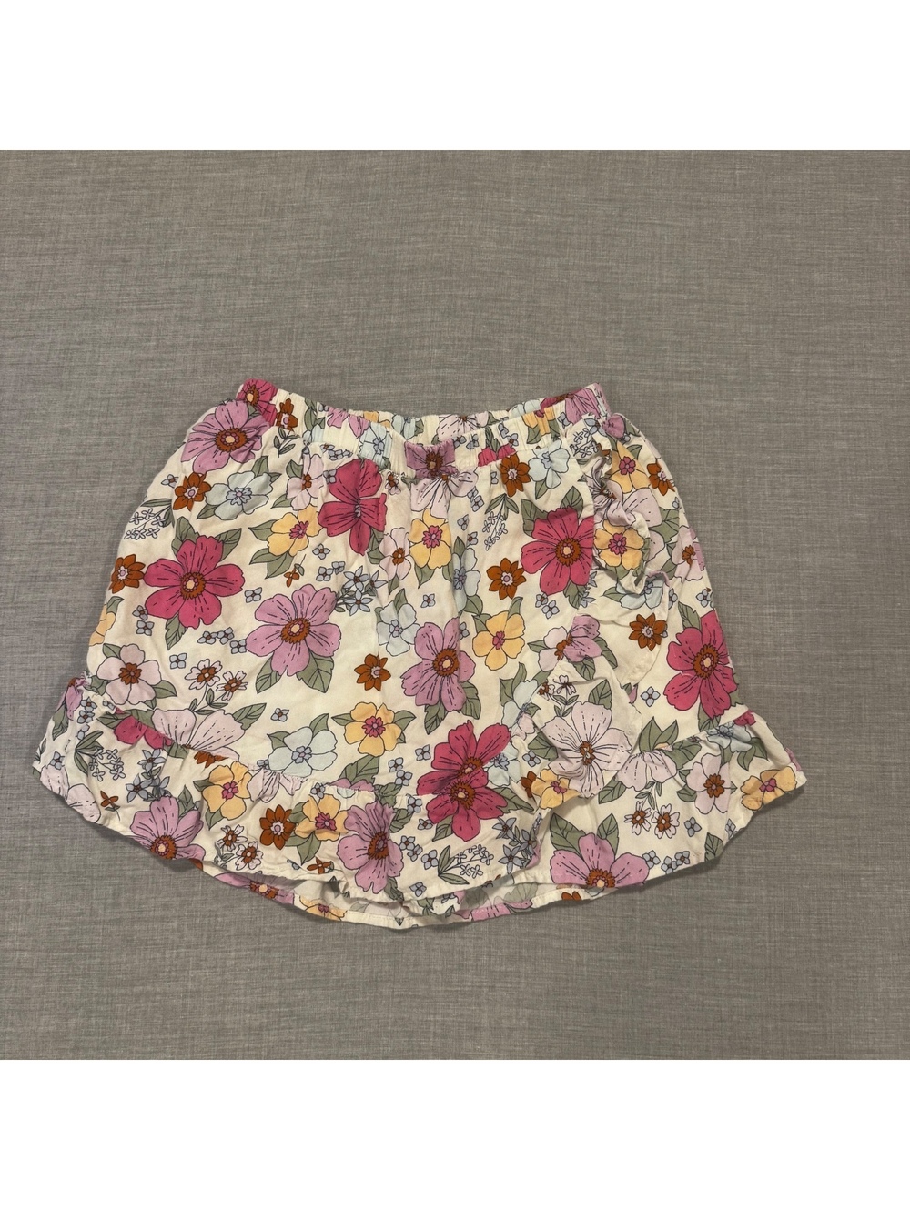 Girls Jumping Beans Floral Skirt Size 8 Colorful Flower Print Casual